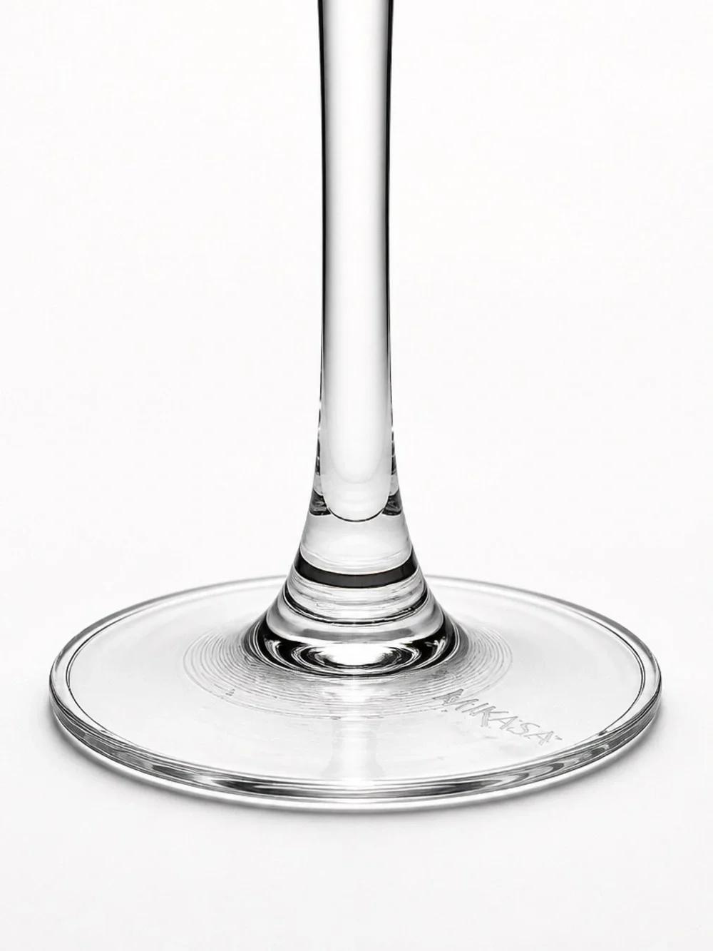 Mikasa Cheers Collection, Etched White Wine Glasses, Set Of 2 Stripes Swirls